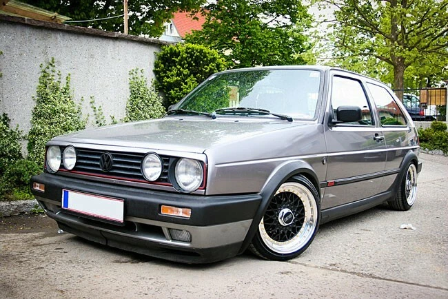 Böser Blick Grillspoiler Grill Spoiler Motorhaubenverlängerung für VW Golf 2