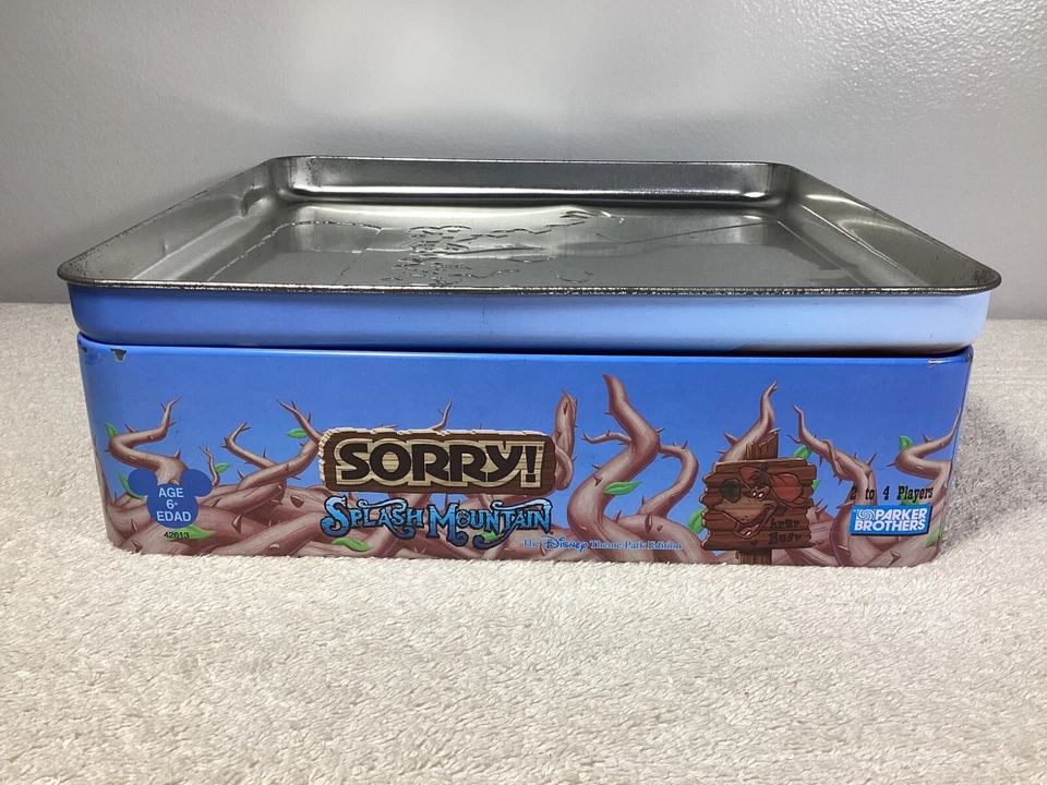 Sorry! Board Game Splash Mountain Disney Park Edition Parker Bros 2005 Complete - Image 4 of 4