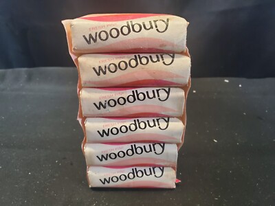 Pack of 6 Woodbury Fresh PINK Beauty Mild Bar Soap NOS 3 ounce Size Vintage 70s
