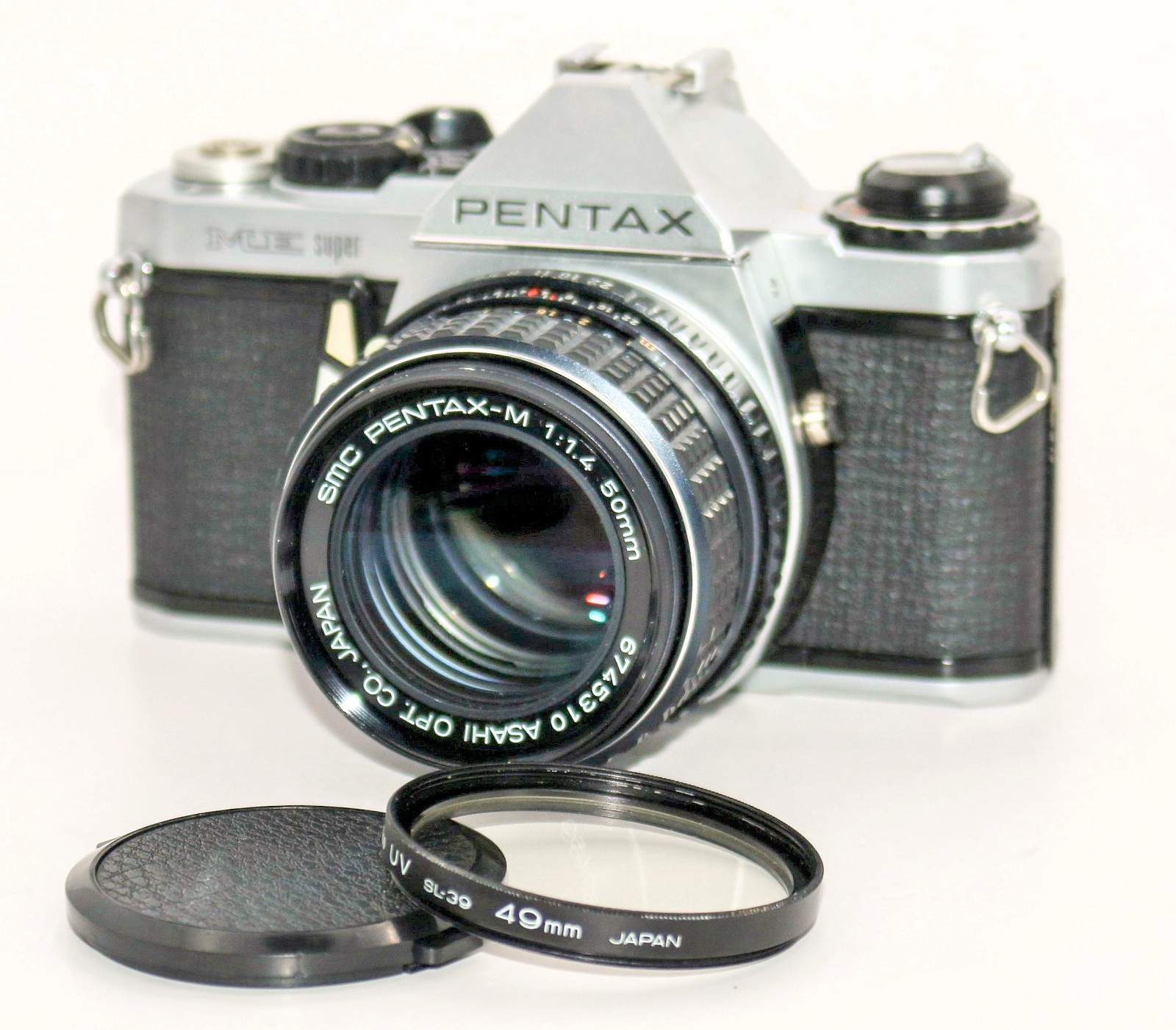 Pentax ME Super 35mm SLR Film Camera w/ SMC 50mm f/1.4 Lens 