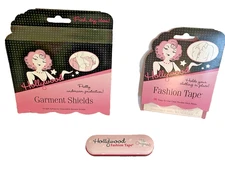 NIP HOLLYWOOD FASHION SECRETS Fashion Tape, 61-Count & 10 Garment Shields