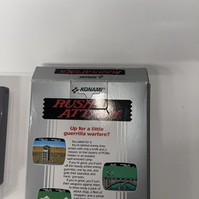 hangtab Rush'n Attack completo di scatola nintendo nes gioco a 5 viti CIB