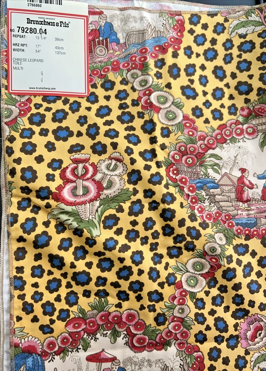 Vintage Toile Fabric In Collectible Upholstery & Drapery Fabric