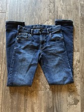 Gap Boys Slim Denim Jeans Dark Vintage Wash Stretch Soft Button Sz 16