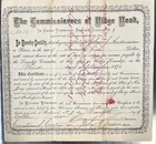 BERGEN UNION TWSP NJ RUTHERFORD-RIDGE RD POLITICIAN BOND DOCUMENT SIGNED 1875