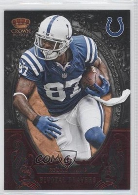 2012 Panini Crown Royale Pivotal Players Red 95/100 Reggie Wayne #6 0a7