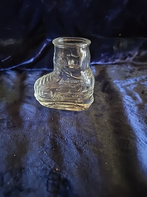 Windsor Canadian Whiskey Ice Skate Shot Glass Vintage