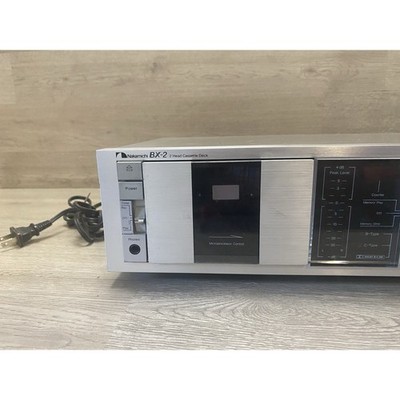 Vintage Nakamichi BX-2 Two Head Stereo Cassette Deck Silver Face