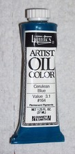 Liquitex Oil Paint Genuine Cerulean Blue 37ml...