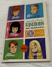 Barbie Exclusive Fashions Book 1 Doll Wardrobe Mini Catalog Mattel 1963 Original