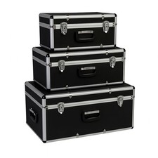 Kreher® Transportkoffer 3er Set - Robuster Werkzeugkoffer mit Aluminiumrahmen