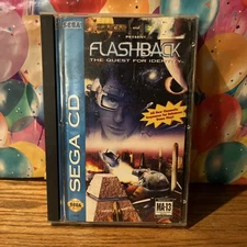Flashback: The Quest for Identity (Sega CD, 1993) CIB, Complete, w/ manual