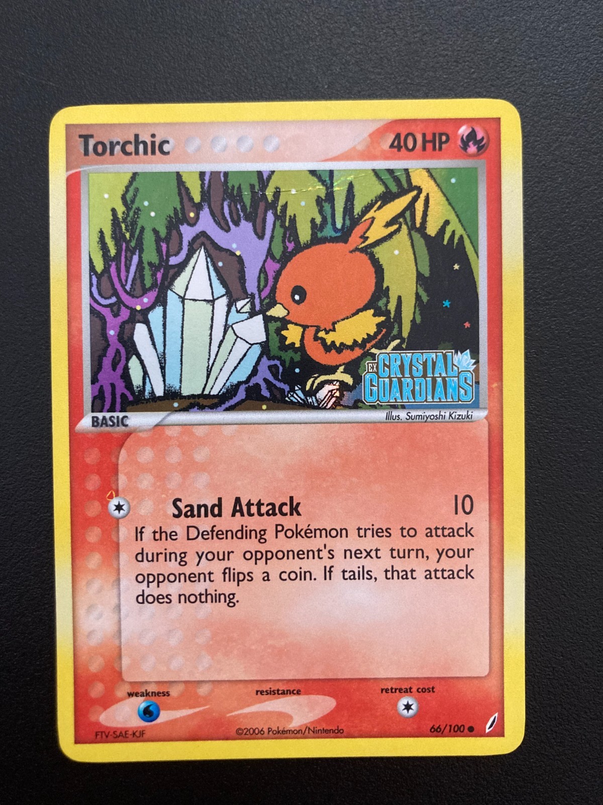 Pokémon TCG - NM/M Torchic Stamped Reverse Holo 66/100 Crystal Guardians