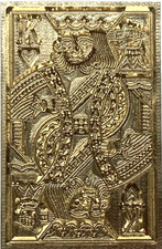 King of Hearts rectangular Wax Seal Stamp Head, Unique, Intricate Design