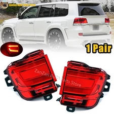 LH&RH Tail Light For Toyota Land Cruiser LC200 2016-2020 Rear Bumper Fog Lamp