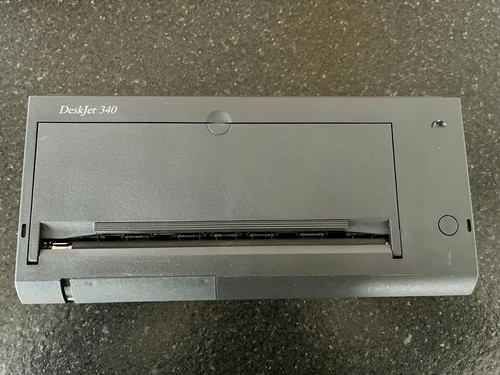 HP DeskJet 340 – mobiler Tintenstrahldrucker – NEU, aber defekt – Ersatzteile