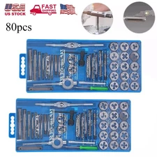 80 Pcs Tap and Die Set in Metric Sizes Standard With Coarse Fine Thread