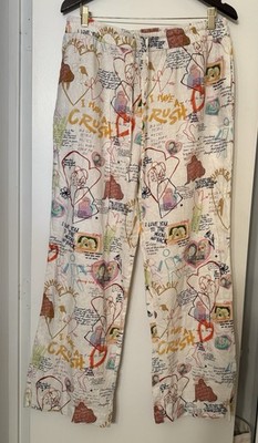 Maison d Amelie Pants Womens Large Linen Rayon Blend Summer Love Beach cruise