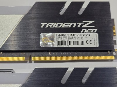 G.SKILL Trident Z Neo RGB 32GB (2x16GB) 3800 MHz *CL14* -AMD Ryzen