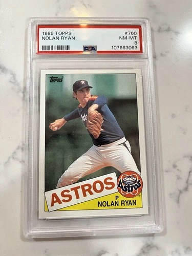 1985 Topps Nolan Ryan #760 PSA 8 Houston Astros Baseball Card MLB