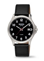 Boccia Titanium 3659-01 Herrenuhr Titan, 100M, Arabische Ziffern, Datum + Led...