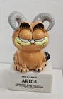Vintage Garfield Aries Figurine 1978 Collectible Ceramic Cartoon Cat Zodiac