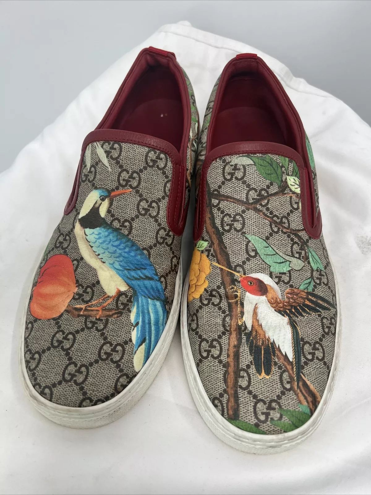 Baskets à enfiler Gucci X Supreme GG Tian / Monogramme Dublin pour hommes taille UE 42 / 8 États Unis