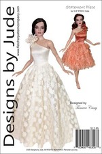 Statement Piece, Doll Clothes Sewing Pattern for 16.5" RTB101 Body Dolls Tonner