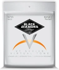 Black Diamond Banjo Strings 5-String Medium Loop End Nickel Wound