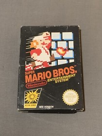Super Mario Bros Nintendo NES Cartridge and Box Genuine With Instruction Manual