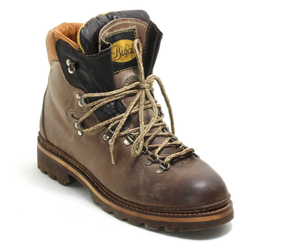 137 Schnürschuhe Wanderschuhe Leder High Ankle Boots Alpine Trapper Buffalo 41 - Bild 1 von 4