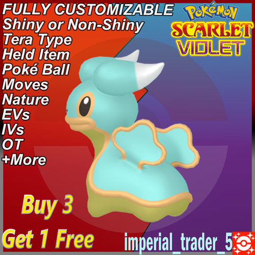 Pokémon Scarlet and Violet Shiny Shellos W/ Best 6IV Customizable | eBay