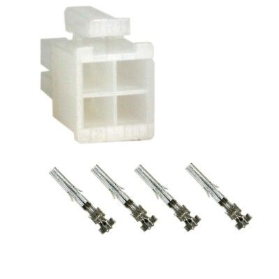 Molex Minifit Stecker Leer Gehäuse 4 Polig + Kontakte