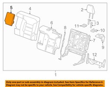 GM OEM 17-19 Acadia Seats Tracks Rear Seat Components-Armrest Assy 84519009