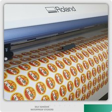 Small Sheet Custom Sticker Printing Vinyl Contour Cut Any Shape Business Labels