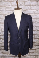 SUITSUPPLY Slim Blue Wool Single Breast Blazer Jacket Size 52