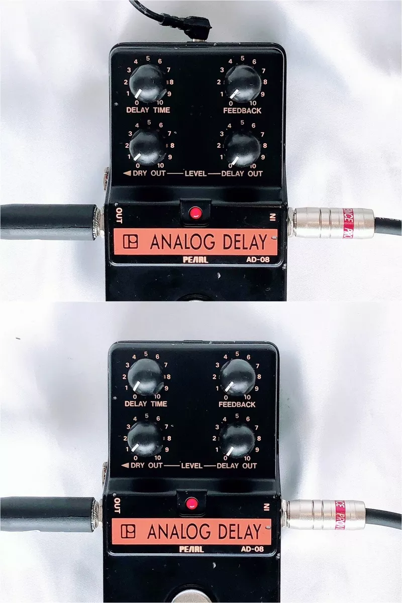 Pearl AD-08 Analog Delay 1980s Vintage Guitar Pedal Made in Japan