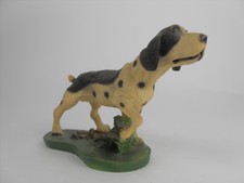 Cane Pointer Statuina Soprammobile Vintage Cane da caccia Dipinto a mano