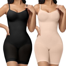 Women Full Body Shaper Tummy Control Butt Lifter Thigh Slimmer Bodysuit