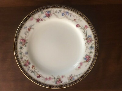 Copeland Spode Handpainted Bone China Plate R4891 Cobalt, Gold,  Floral  H.WEBB