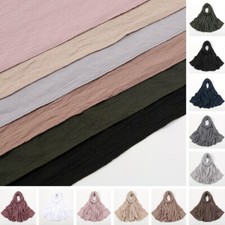 Women Muslim Crinkle Hijab Scarf Headscarf Islamic Shawls Turban Shawl Wholesale