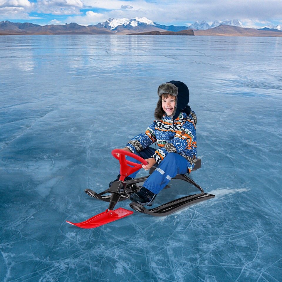 Children Teenager Snow Racer Sled ice skating Sled Slider Board For Kid ...