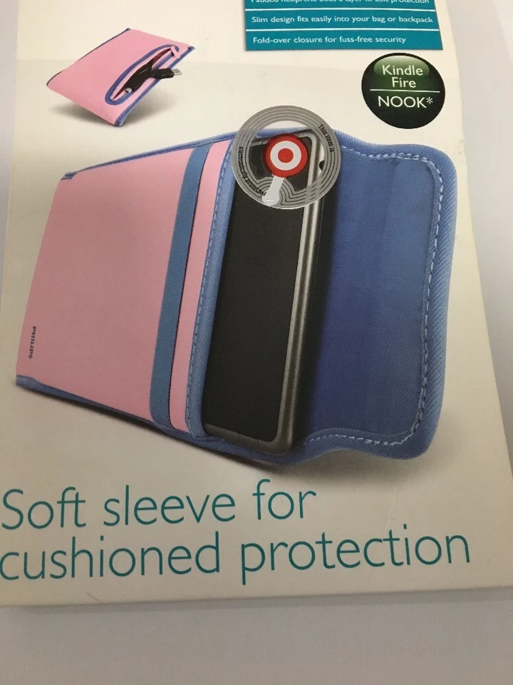 Funda blanda Philips para Kindle Fire Nook o HTC Flyer rosa y azul NUEVA Foto 4 de 4
