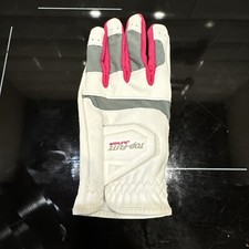 NWOT TOP FLITE Junior - Left Hand YOUTH Golf Glove- White with Pink and Gray