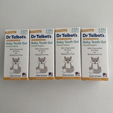 4 PACK Dr. Talbot's Baby Tooth Gel for Sore Gums, Naturally Inspired, .53 Oz