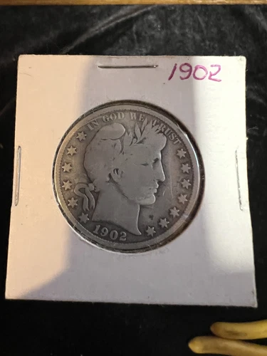 1902 Barber Half Dollar GOOD SHAPE NO MINT MARK