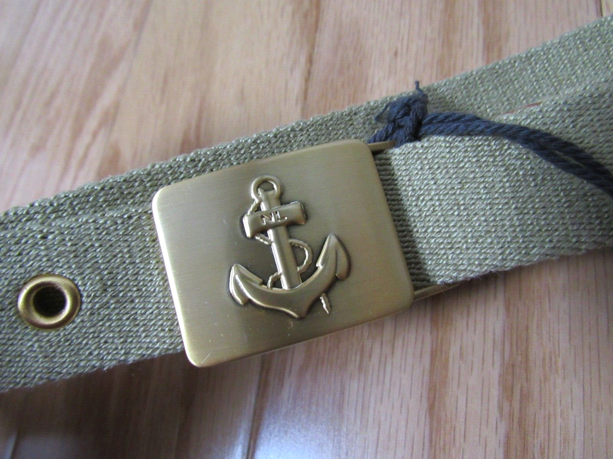 NWT Nili Lotan $225 Anchor Belt in Khaki Large | eBay display picture 1