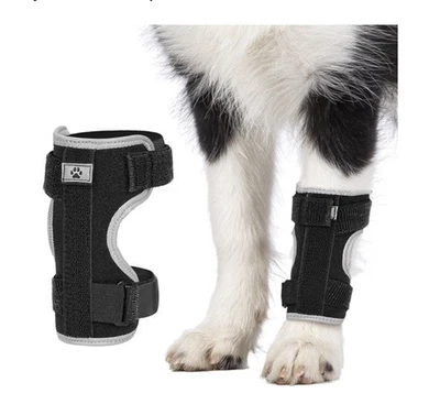 Adjustable Dog Leg Brace for Stabilization & Support, Black, One Size - Image 1 of 2
