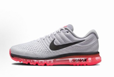 Nike Air Max 2017 Running Shoes White Grey Pink 849559-106 Men's