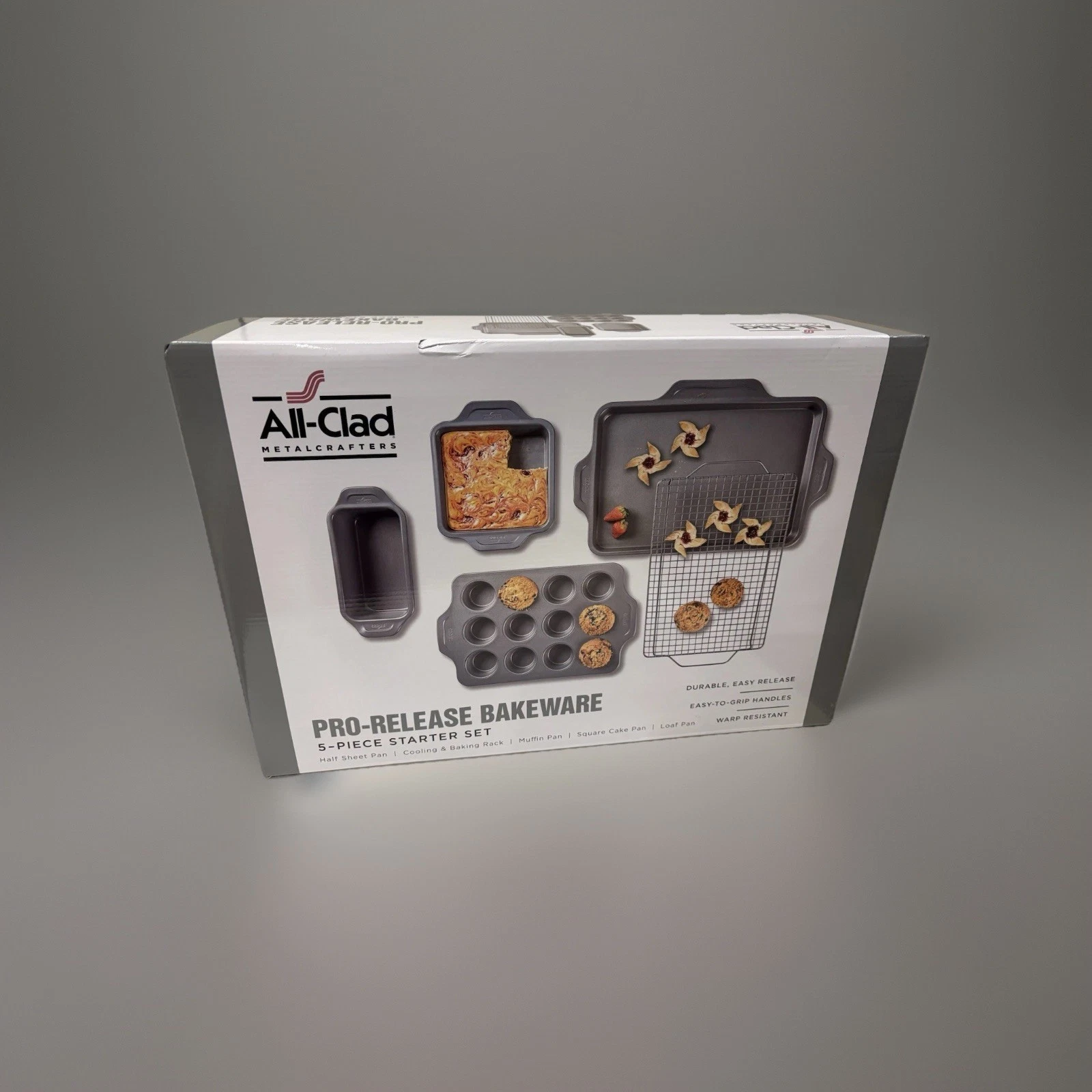 All-Clad Nonstick Pro Release Bakeware, Set of 5 | New | Free Shipping